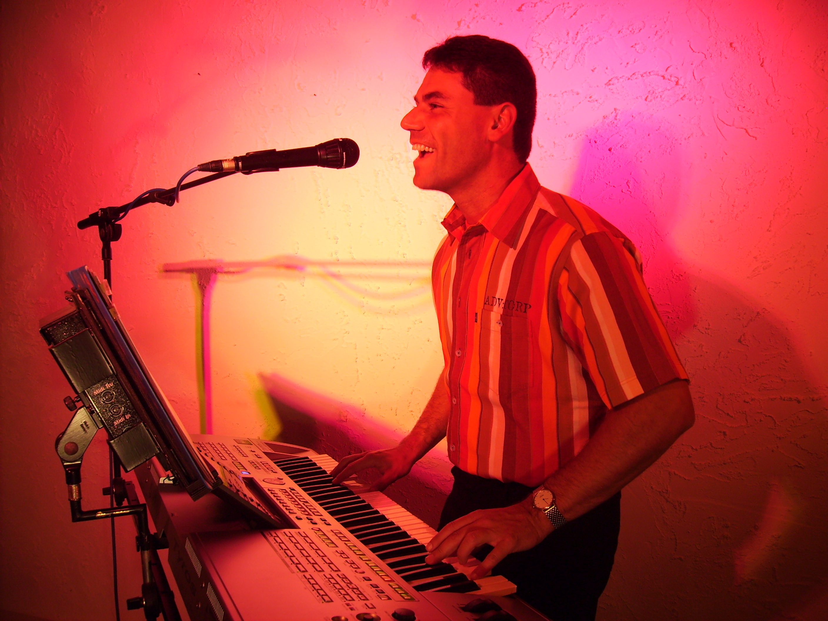 Stefan beim Singen
